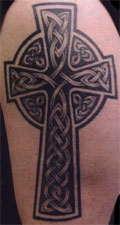 Celtic cross tattoo